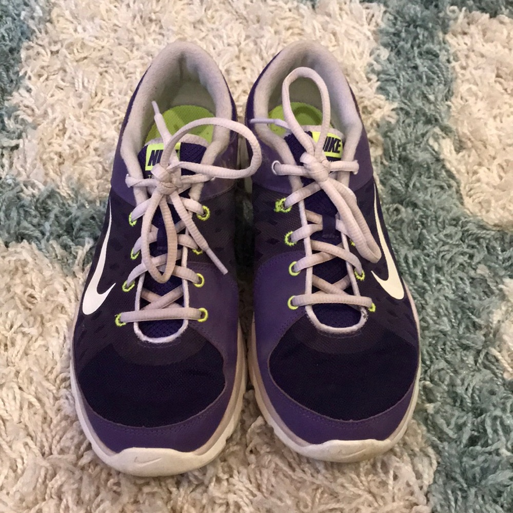 Nike Flex Trainer 3 Purple and Lime green